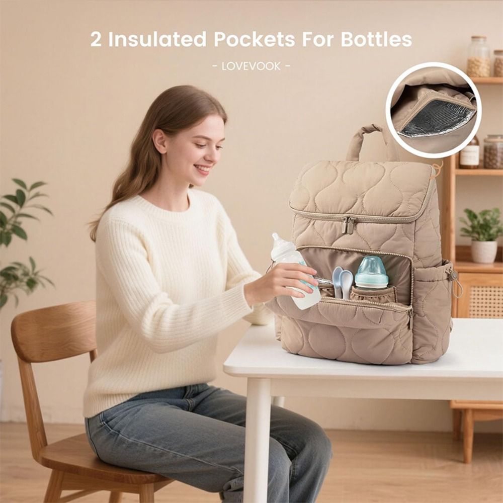 Diapering - Su Geçirmez Bebek Bezi Çantası Sırt