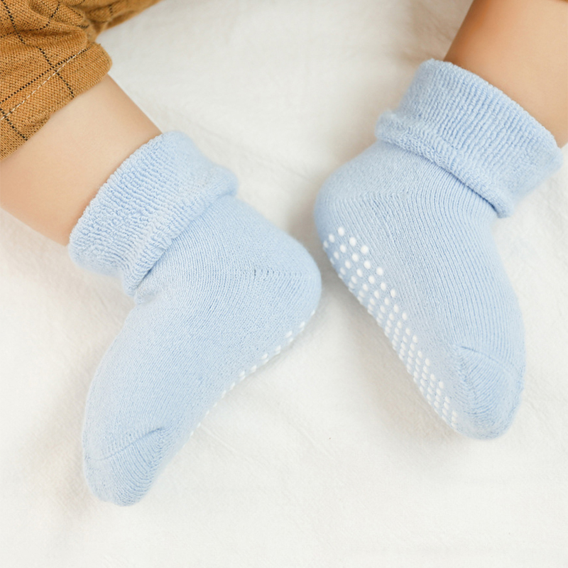 6 çift Kalınlaşmış Polar çocuk - Unisex Baby Socks Non Slip incelemesi ve fiyatı
