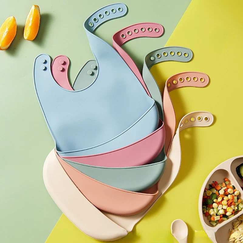 1/2 adet bebek önlüğü ayarlana - Waterproof Baby Bibs Silicone incelemesi ve fiyatı