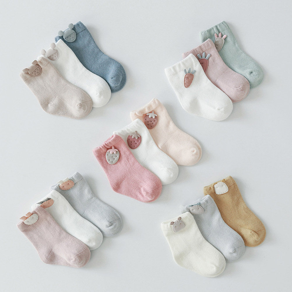 3 Çift Bebek Çorabı, Pamuklu,  - Unisex Baby Socks Non Slip incelemesi ve fiyatı
