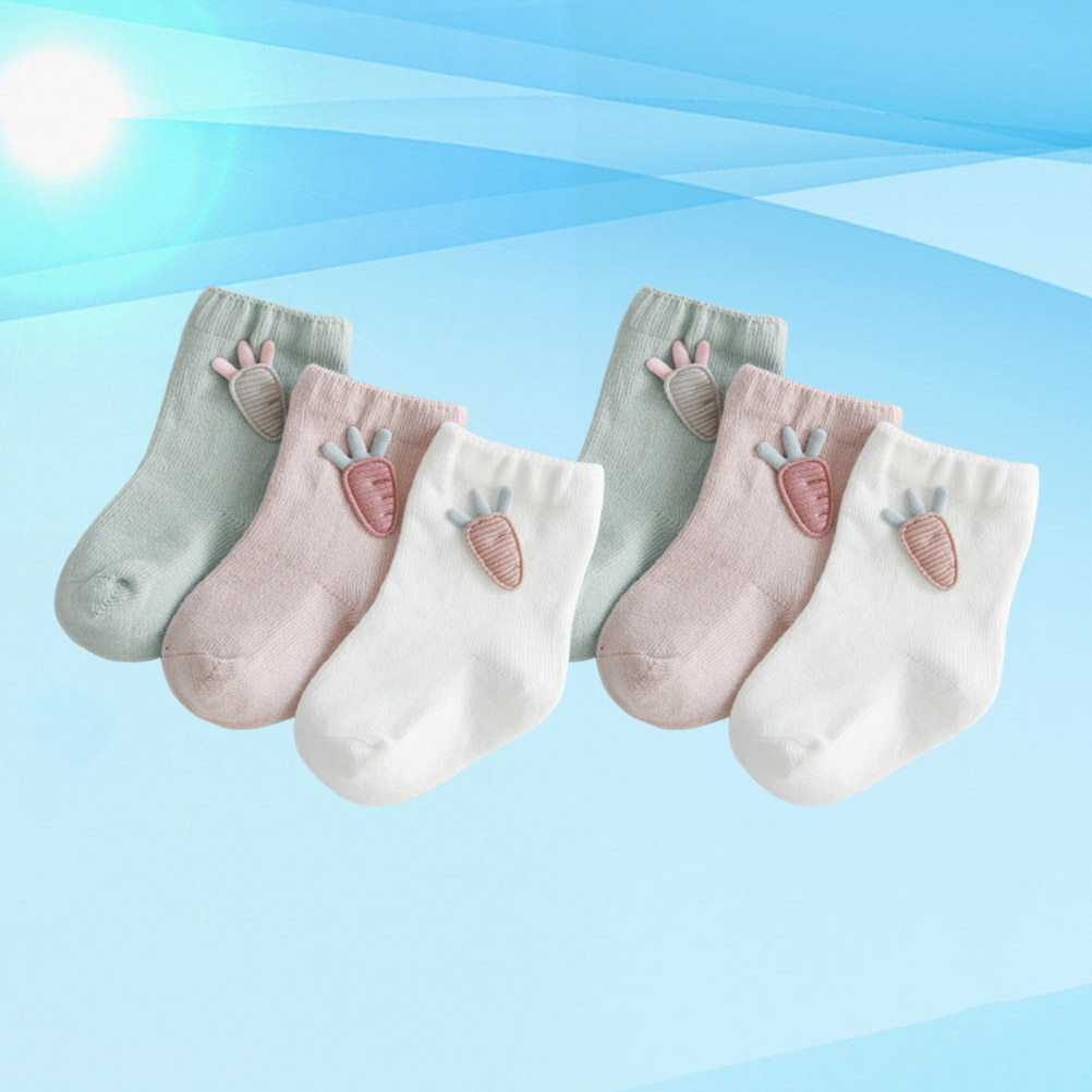 3 Çift Bebek Çorabı, Pamuklu,  - Unisex Baby Socks Non Slip incelemesi ve fiyatı