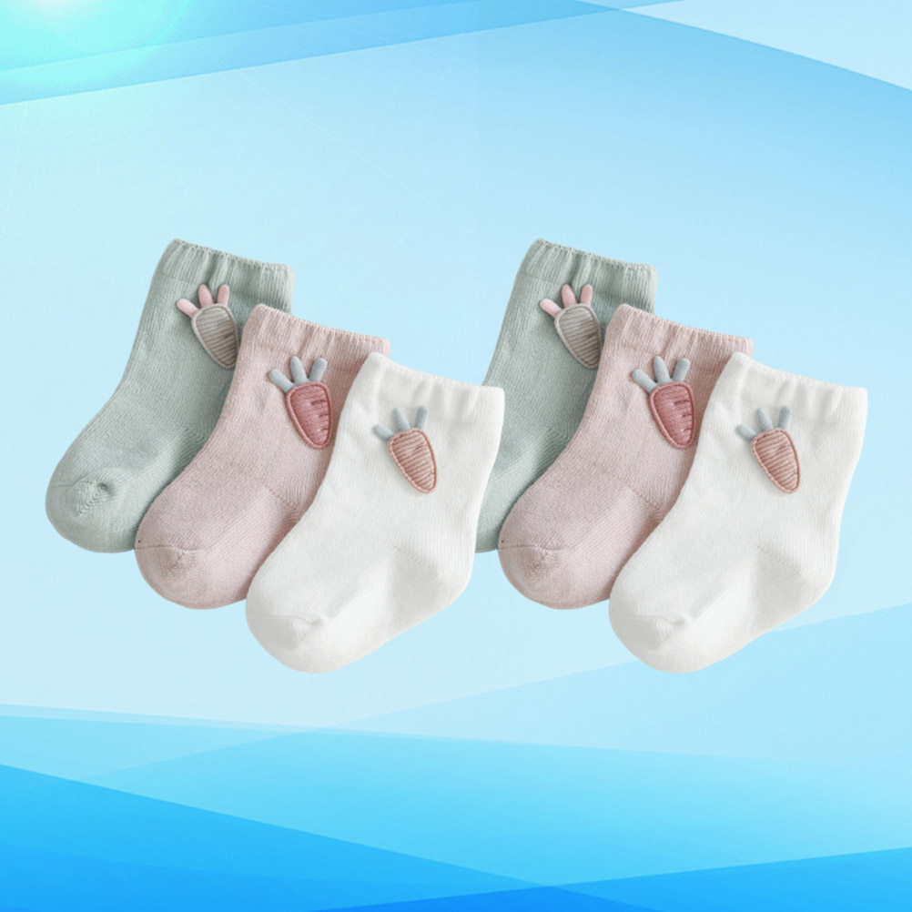 3 Çift Bebek Çorabı, Pamuklu,  - Unisex Baby Socks Non Slip incelemesi ve fiyatı