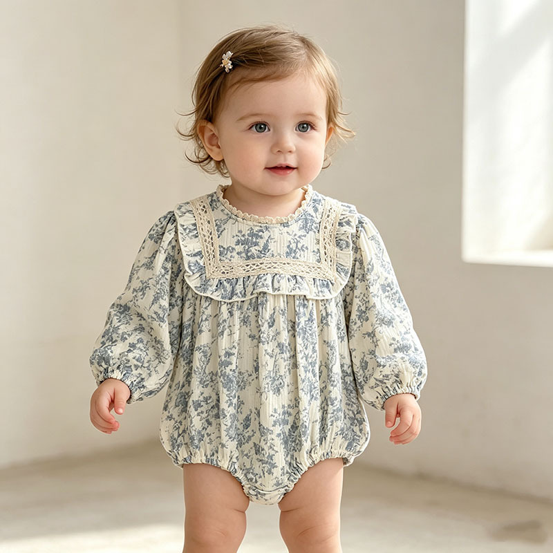 Bebek Kız Çiçek Desenli Tulum, - Newborn Baby Girl Romper Floral incelemesi ve fiyatı